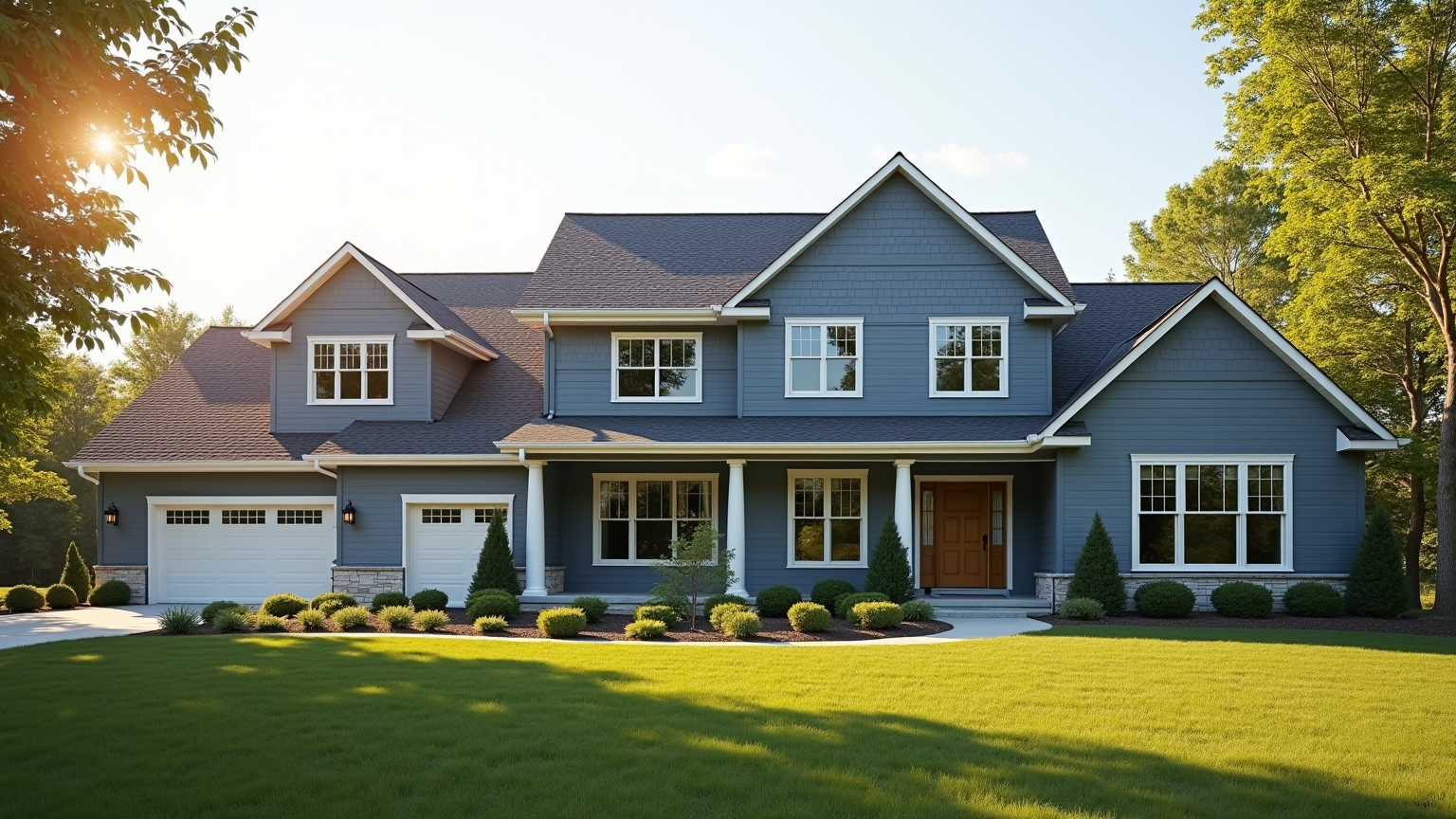 A Ames, IA home with brand-new fiber-cement siding and white trim